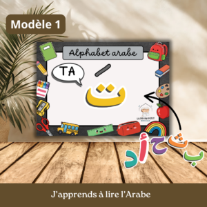 Support pour apprendre à lire l’alphabet arabe